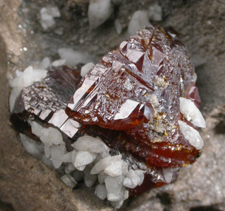 Sphalerite with Dolomite from Scottsville, Monroe County, New York