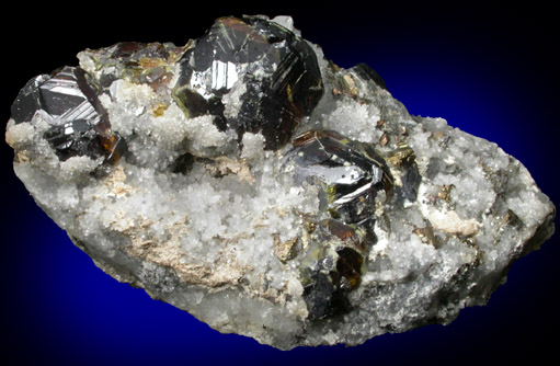 Sphalerite, Chalcopyrite, Quartz, Pyrite from Cavnic Mine (Kapnikbanya), Maramures, Romania