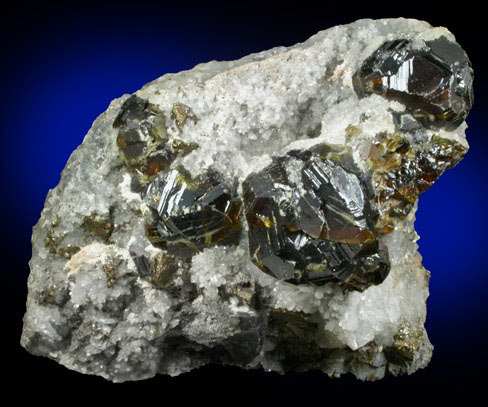 Sphalerite, Chalcopyrite, Quartz, Pyrite from Cavnic Mine (Kapnikbanya), Maramures, Romania