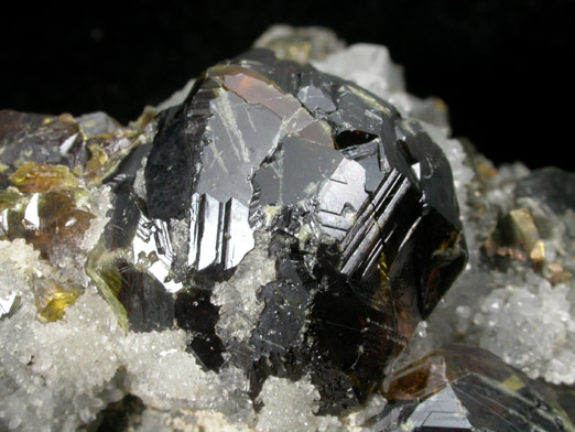 Sphalerite, Chalcopyrite, Quartz, Pyrite from Cavnic Mine (Kapnikbanya), Maramures, Romania