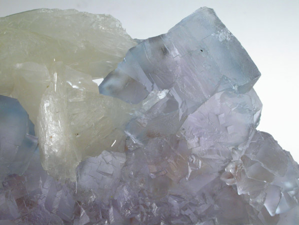 Fluorite with Barite from Fish Stick Prospect, Blanchard Mine Group, Hansonburg District, 8.5 km south of Bingham, Socorro County, New Mexico