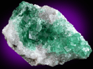 Fluorite on Quartz from Rogerley Mine, County Durham, England