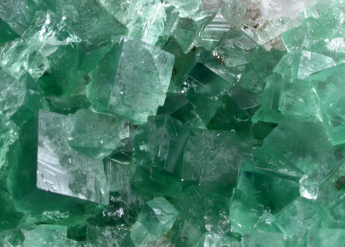Fluorite on Quartz from Rogerley Mine, County Durham, England