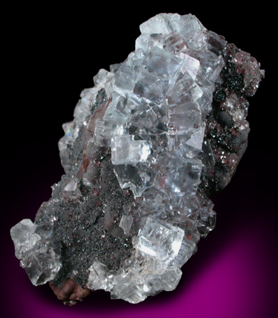 Fluorite on Hematite from Florence Mine, Egremont, Cumbria, England