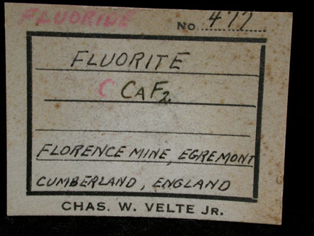Fluorite on Hematite from Florence Mine, Egremont, Cumbria, England
