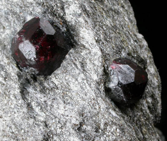 Almandine Garnet in schist from Bella Vista Claim, Mitkof Island, Alaska