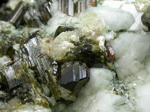 Epidote, Actinolite, Zoisite, Titanite, Orthoclase from Alchuri, Shigar Valley, Skardu District, Baltistan, Gilgit-Baltistan, Pakistan