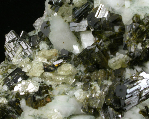 Epidote, Actinolite, Zoisite, Titanite, Orthoclase from Alchuri, Shigar Valley, Skardu District, Baltistan, Gilgit-Baltistan, Pakistan