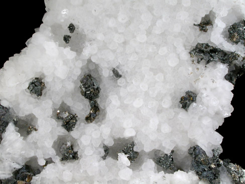 Tennantite-Tetrahedrite on Quartz from El Cobre Mine, Concepcion del Oro, Zacatecas, Mexico