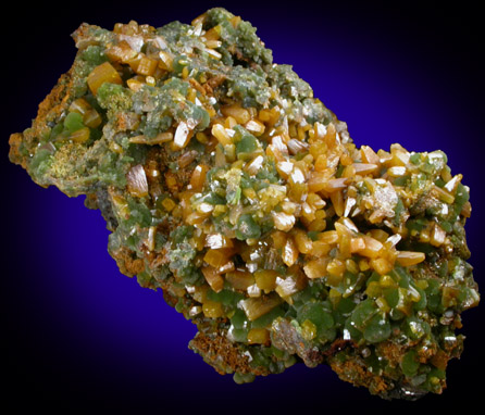 Wulfenite with Mimetite from Mina Ojuela, San Juan Poniente Vein, Level 6, Mapimi, Durango, Mexico