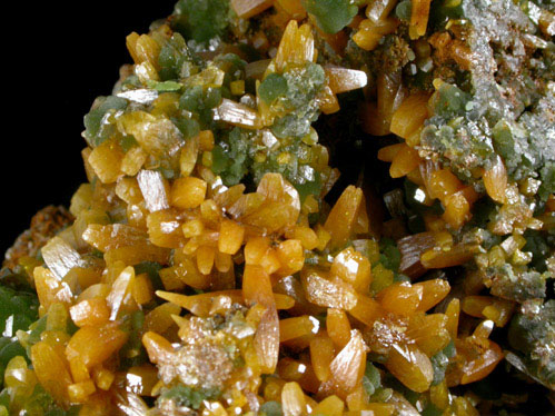 Wulfenite with Mimetite from Mina Ojuela, San Juan Poniente Vein, Level 6, Mapimi, Durango, Mexico