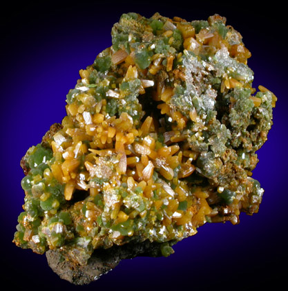 Wulfenite with Mimetite from Mina Ojuela, San Juan Poniente Vein, Level 6, Mapimi, Durango, Mexico