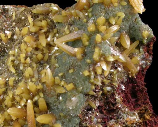 Wulfenite with Mimetite from Mina Ojuela, San Juan Poniente Vein, Level 6, Mapimi, Durango, Mexico