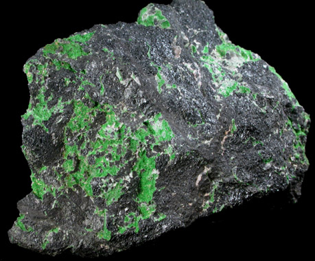 Uvarovite Garnet on Chromite from Ergani Maden, Diyarbakir, Turkey