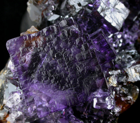 Fluorite on Sphalerite from Elmwood Mine, Carthage, Smith County, Tennessee