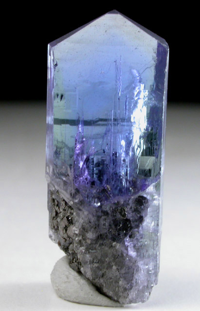 Zoisite var. Tanzanite from Merelani Hills, western slope of Lelatama Mountains, Arusha Region, Tanzania (Type Locality for Tanzanite)