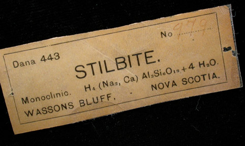 Stilbite-Ca from Wasson's Bluff, Parrsboro, Nova Scotia, Canada