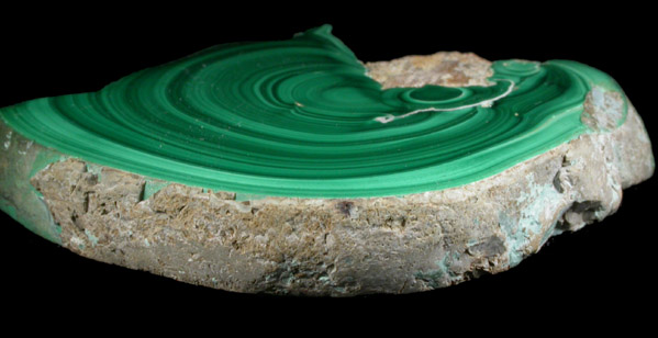 Malachite from Copper Queen Mine, Bisbee, Warren District, Cochise County, Arizona