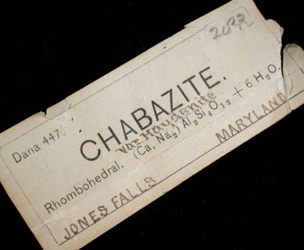 Chabazite-Ca var. Haydenite with Stilbite from Jones Falls, Baltimore County, Maryland