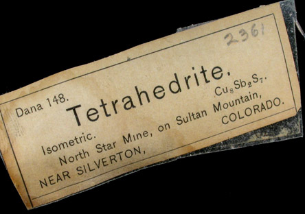 Tetrahedrite, Sphalerite, Quartz from North Star Mine, Sultan Mountain, Animas District, San Juan County, Colorado
