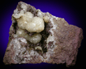 Millerite on Quartz with Dolomite and Stilpnomelane from Sterling Mine, Antwerp, Jefferson County, New York