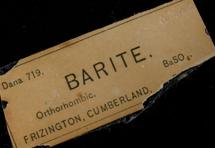 Barite from Frizington, West Cumberland Iron Mining District, Cumbria, England