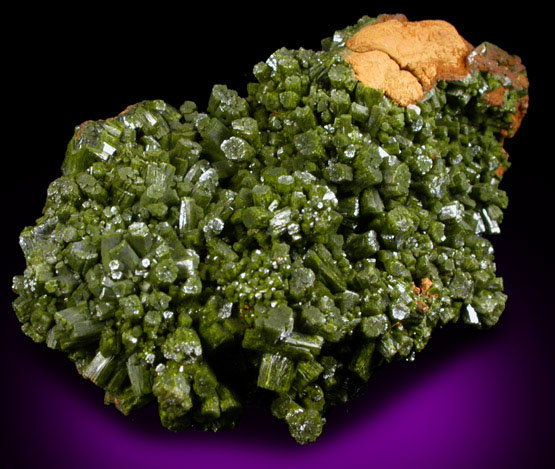 Pyromorphite from Wheatley Mine, Phoenixville, Chester County, Pennsylvania