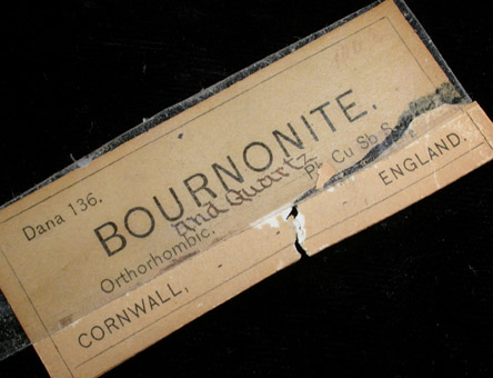 Bournonite from (St. Endellion), Cornwall, England (Type Locality for Bournonite)