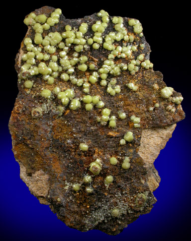 Mimetite var. Campylite from Prbram, Central Bohemia, Czech Republic