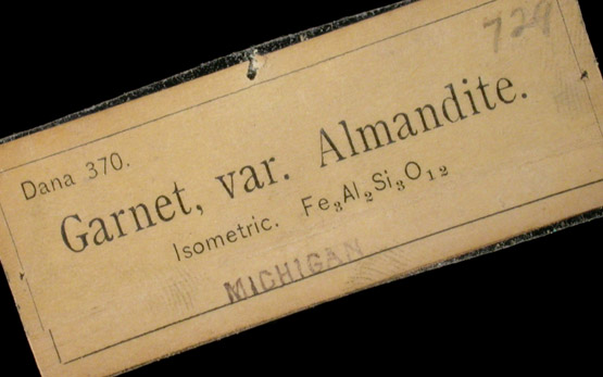 Chlorite-Magnetite-Amphibole var. Ripidolite pseudomorph after Almandine Garnet from Michigamme Mine, Marquette County, Michigan