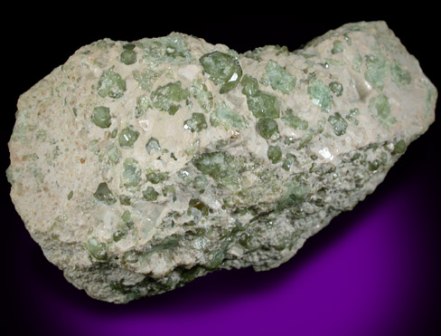 Andradite var. Demantoid Garnet from Val Malenco, Sondrio Province, Lombardy, Italy