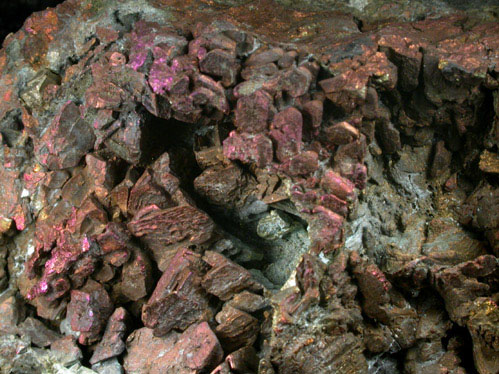 Chalcopyrite on Magnetite from French Creek Iron Mines, St. Peters, Chester County, Pennsylvania