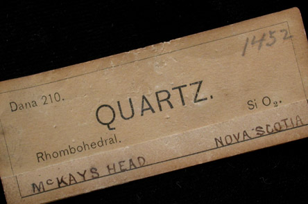 Quartz from McKay's Head, Nova Scotia, Canada