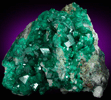 Dioptase on Calcite from Tsumeb Mine, Otavi-Bergland District, Oshikoto, Namibia