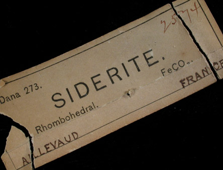 Siderite with Quartz from Allevard, Isre, France