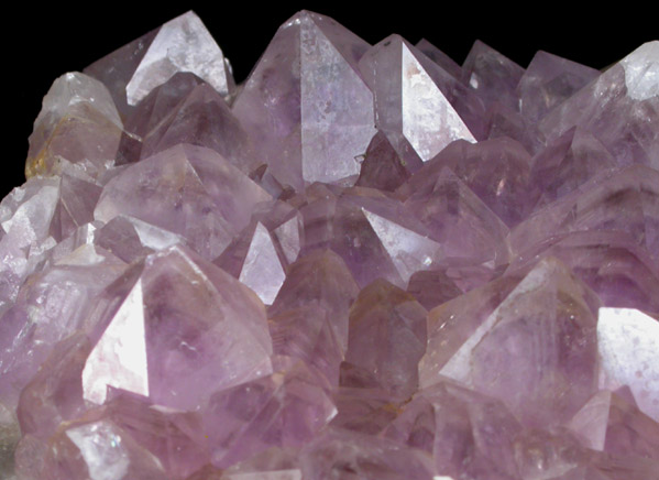 Quartz var. Amethyst from Canton Lead Mines, south flank of Rattlesnake Hill, Canton, Hartford County, Connecticut