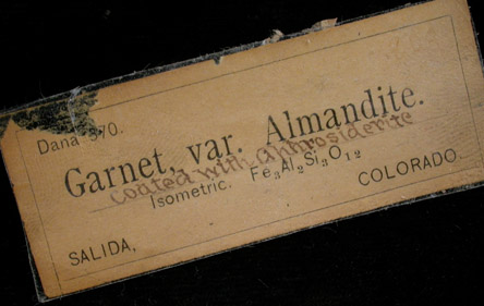 Almandine Garnet from Sedalia Mine, Salida, Chaffee County, Colorado