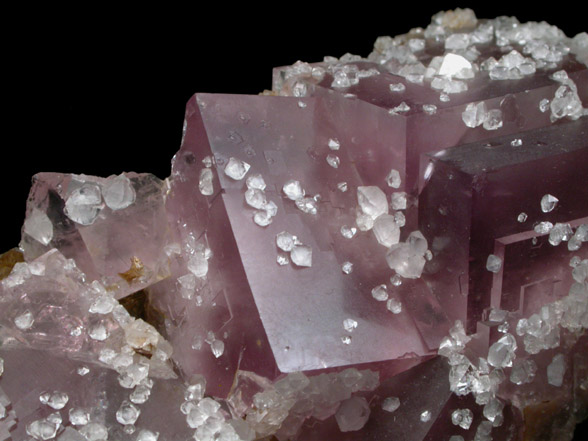 Fluorite with Quartz from West Cumberland Iron Mining District, Cumbria, England