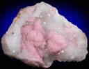 Rhodochrosite on Quartz from Cavnic Mine (Kapnikbanya), Maramures, Romania (Type Locality for Rhodochrosite)