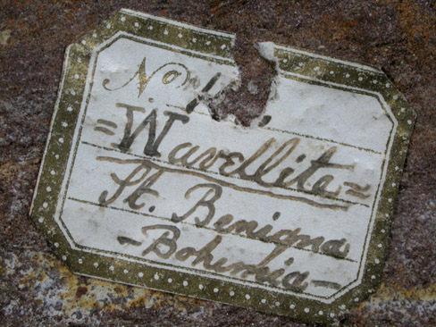 Wavellite from Svat Dobrotiv (St. Benigna), Bohemia, Czech Republic
