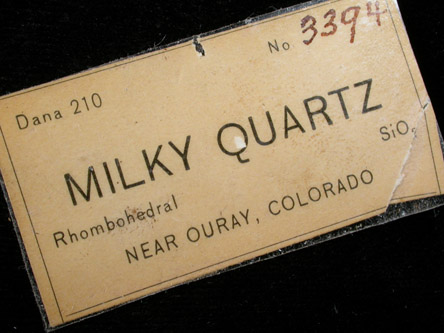 Quartz from Ouray District, San Miguel County, Colorado