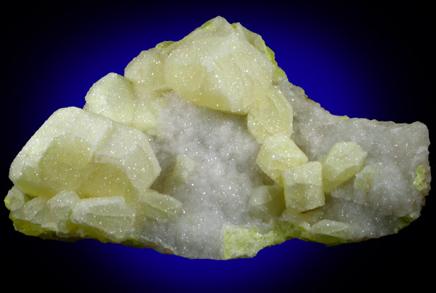 Sulfur with Celestine from Agrigento District (Girgenti), Sicily, Italy