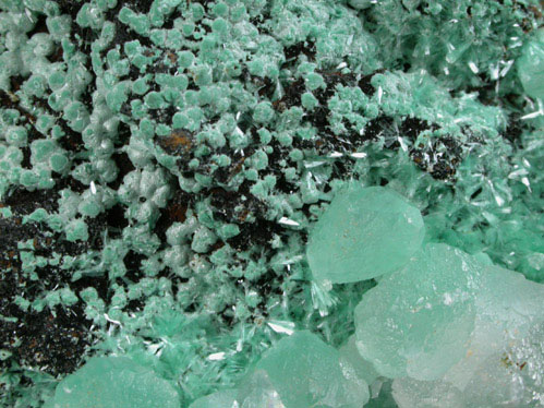 Aurichalcite with Calcite from Graphic Mine, Magdalena District, Socorro County, New Mexico