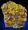 Mimetite var. Campylite on Quartz from Prbram, Central Bohemia, Czech Republic