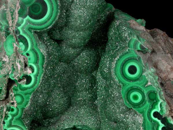 Malachite from Bisbee, Warren District, Cochise County, Arizona