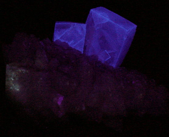 Fluorite on Quartz from Allenheads, Northumberland, England