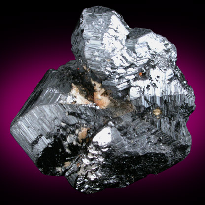 Rutile (eightling-twin) from Magnet Cove, Hot Spring County, Arkansas