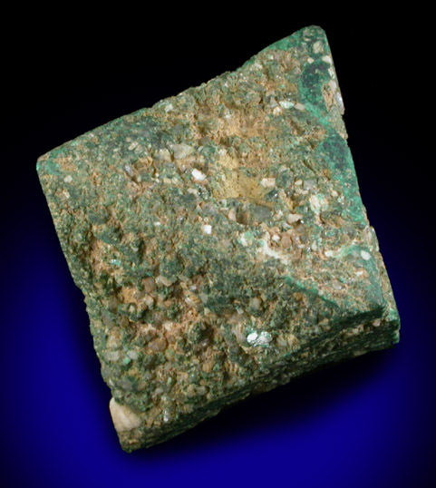 Malachite pseudomorph after Cuprite from Chessy-les-Mines, Rhne, 23 km NW of Lyon, Rhne-Alpes, France