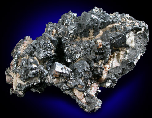 Acanthite pseudomorphs after Argentite from Freiberg District, Saxony, Germany