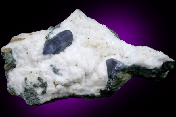 Benitoite from Benitoite Gem Mine, San Benito County, California (Type Locality for Benitoite)